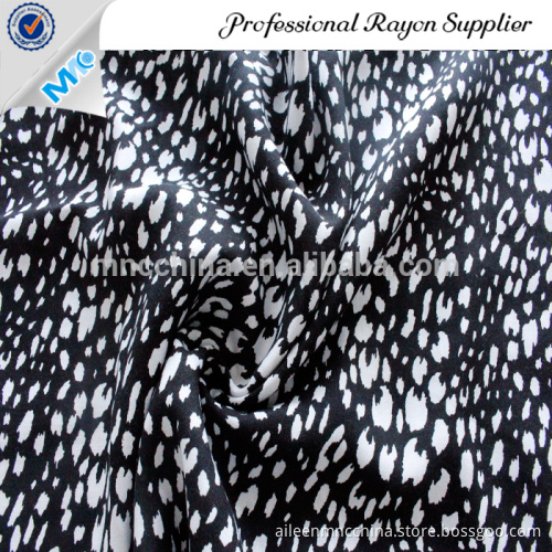 tiger style rayon  reactive printed fabric